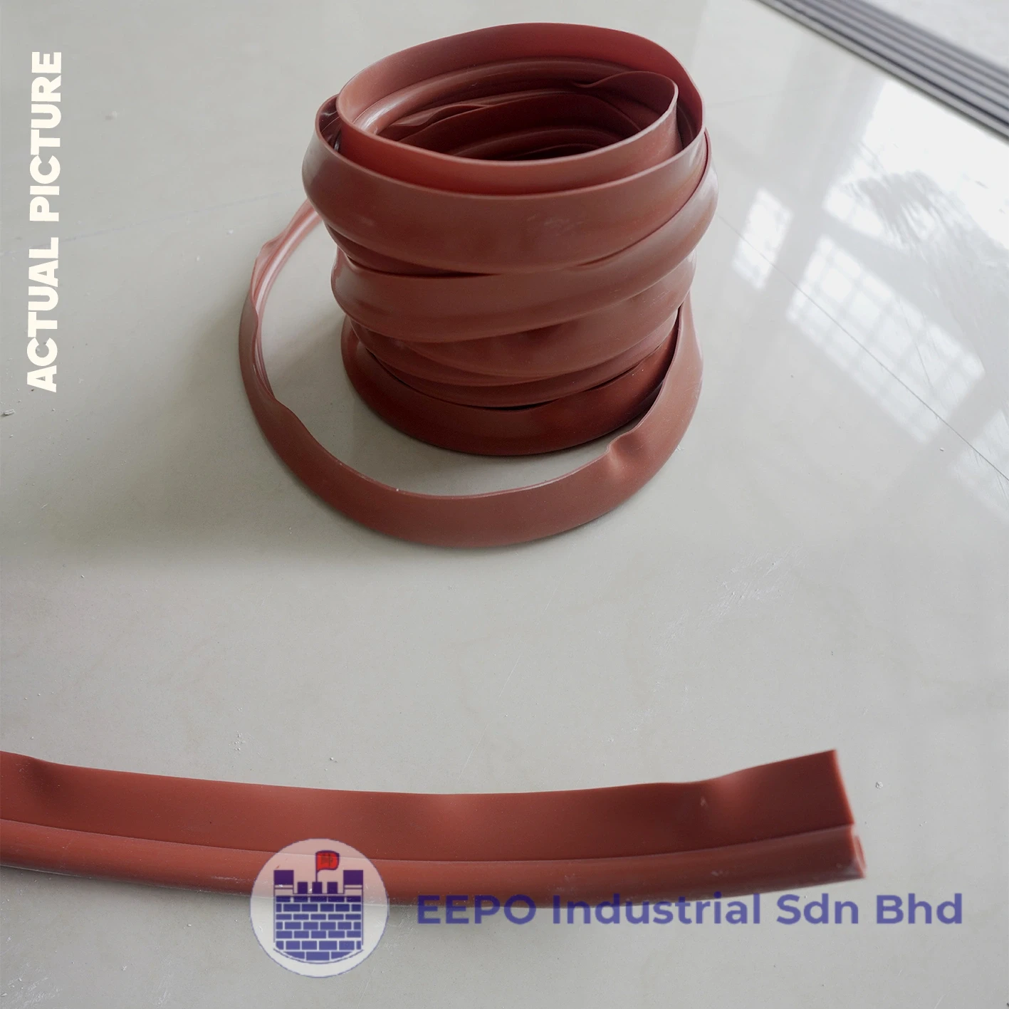 Red Silicone P-Profile Strip - Image 5