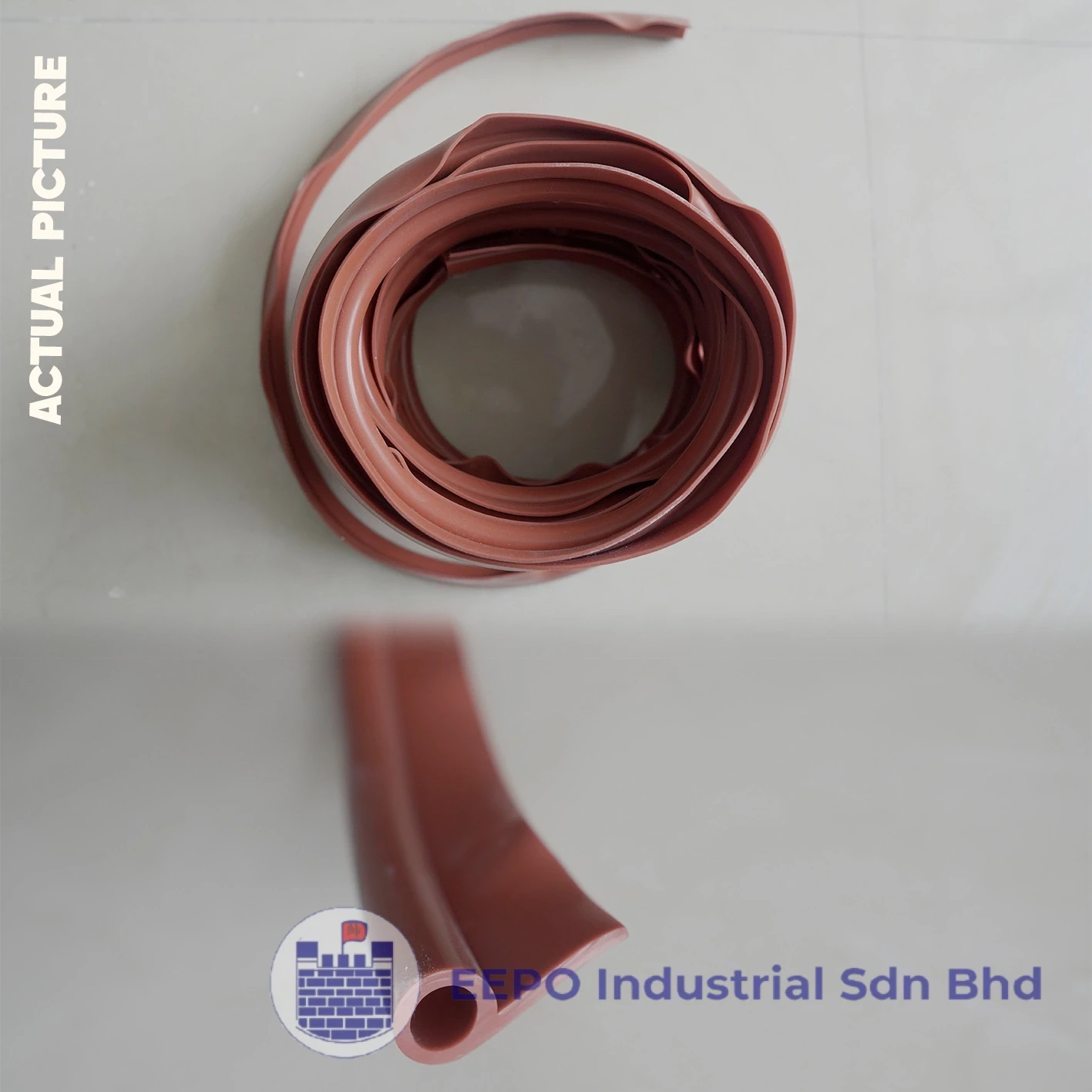 Red Silicone P-Profile Strip - Image 4