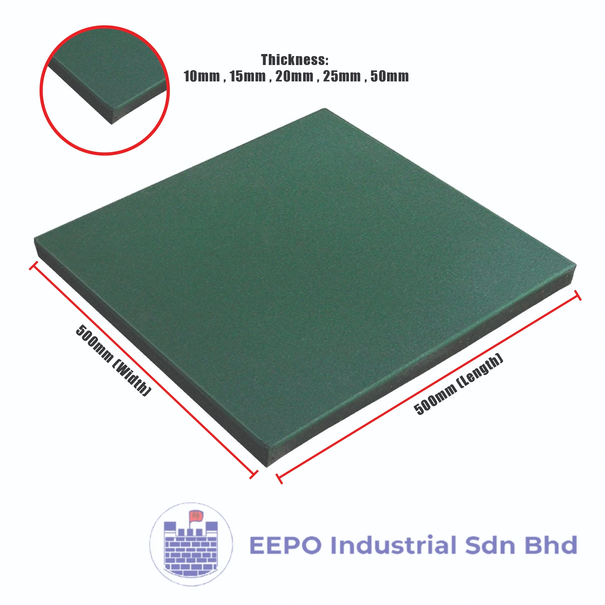 Rubber Tile (Colour) - Image 2